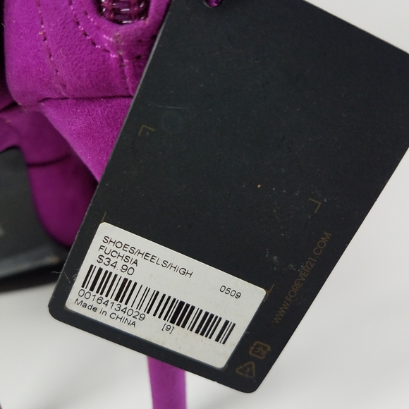 Forever 21 Fuchsia High Heel Cutout Shoes - Picture 5 of 9